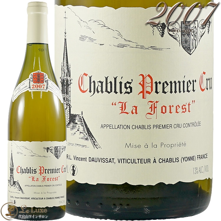 2007 ����֥� �ץ�ߥ� ����� �� �ե��� �����󥵥� �ɡ������� ��磻�� �ɸ� 750ml Vincent Dauvissat Chablis 1er Cru La Foret