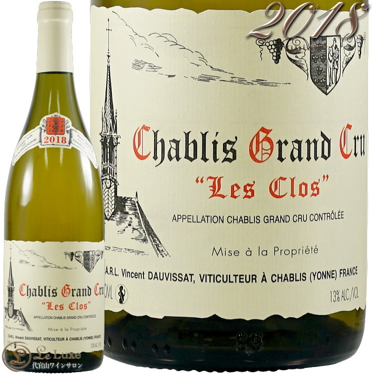 2018 ����֥� ����� ����� �� ���� �����󥵥� �ɡ������� ������ ��磻�� �ɸ� 750ml Vincent Dauvissat Chablis les Clos Gran Cru