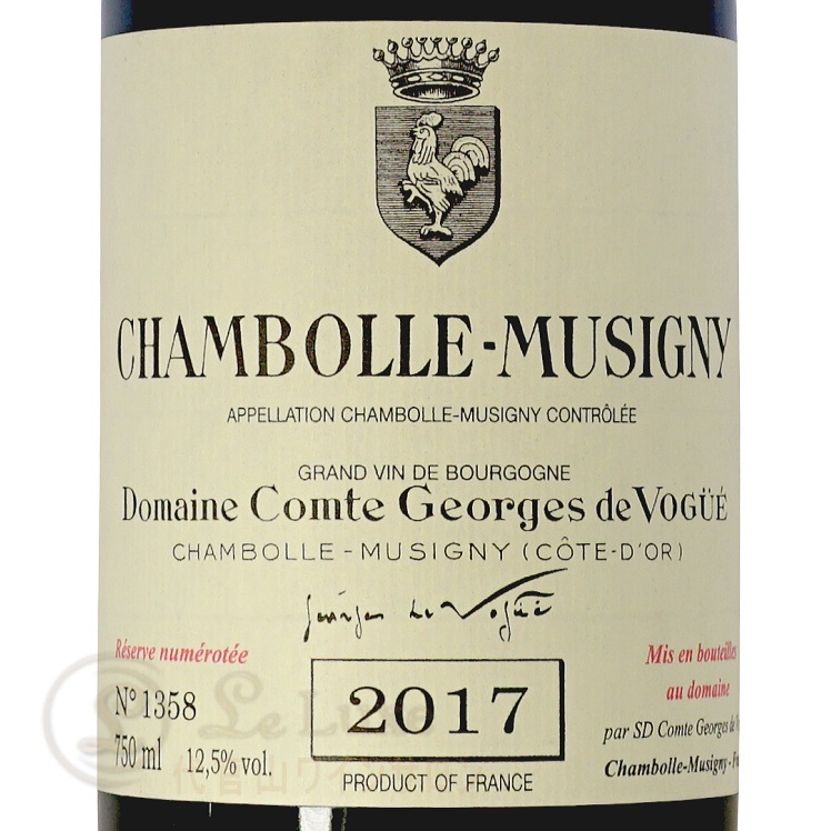 【kkkk】ヴォギュエ・ミュジニー&バンジャマン・バタールMg 2本セット コント・ジョルジュ・ヴォギュエ ミュジニー 2017年 750ml