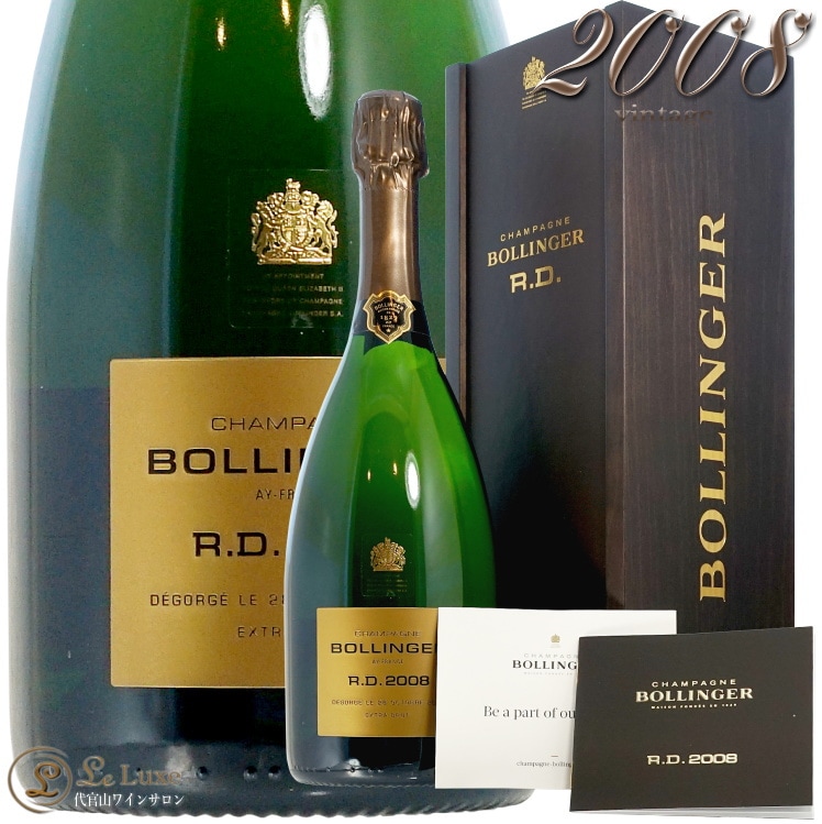 2008  ǥ ܥ󥸥 ե ܥå  ѥ ˢ  Ȣ 750ml  ǡ Bollinger R.D Gife box
