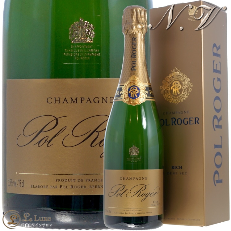 NV å ɥ å ݥ  ե ܥå ѥ Ȣ ȾŸ  750ml Pol Roger Rich Demi Sec Gift Box