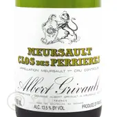 2022 ��륽�� �ץ�ߥ� ����� ���� �� �ڥꥨ���� ��Υݡ��� ����١��� ������� ������ ��磻�� �ɸ� 750ml Albert Grivault Meursault 1er Cru Clos des Perrieres Monopole