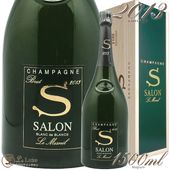 2013 ޥʥ  ֥  ֥  ˥ ֥å Ȣ S  ѥ  1500ml Champagne Salon Blanc de Blancs Le Mesnil Brut Magnum Box