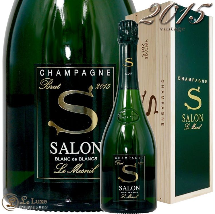 2015  ֥  ֥  ˥ ֥å S ե ܥå ѥ   750ml Champagne Salon Blanc de Blancs Le Mesnil Brut Gift Box
