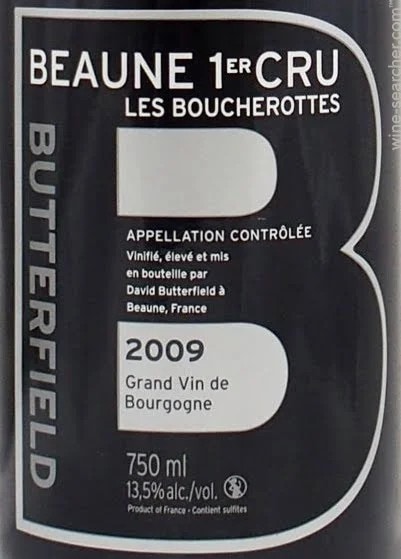 2009 ボーヌ プルミエ クリュ ブシュロット バターフィールド 赤ワイン 辛口 750ml Butterfield Beaune 1er Cru Boucherottes