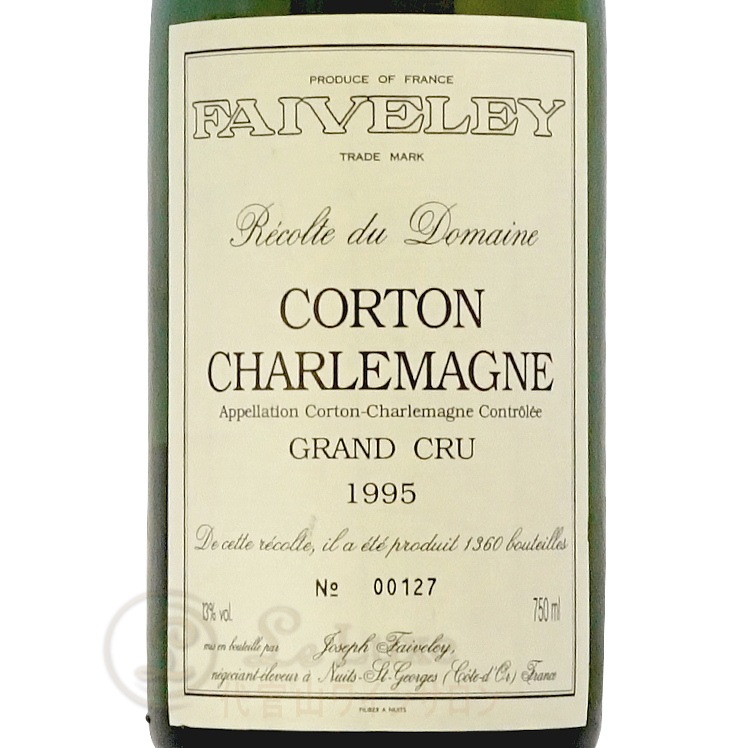 1995 ����ȥ� ������ޡ��˥� ����� ����� �ɥ᡼�� �ե����� ��磻�� �ɸ� �ե�ܥǥ� 750ml Domaine Faiveley Corton Charlemagne Grand Cru