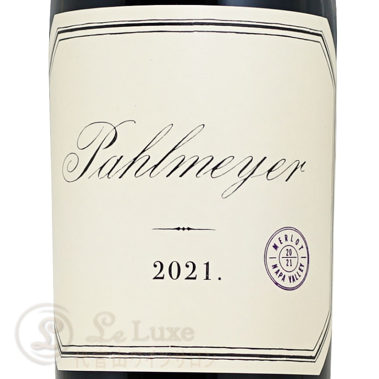 2021 ������ �ʥѥ����졼 �ѥ�ᥤ�䡼 ������ �֥磻�� �ե�ܥǥ� 750ml Pahlmeyer Merlot Napa Valley