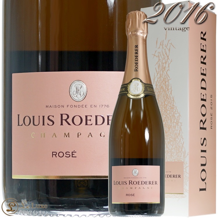 2016 �֥��å� ������ơ��� ���� �륤 ���ǥ졼�� ������ ���ե� �ܥå��� �����ѥ� �ɸ� ROSE 750ml Louis Roederer Brut vintage Rose Gift Box