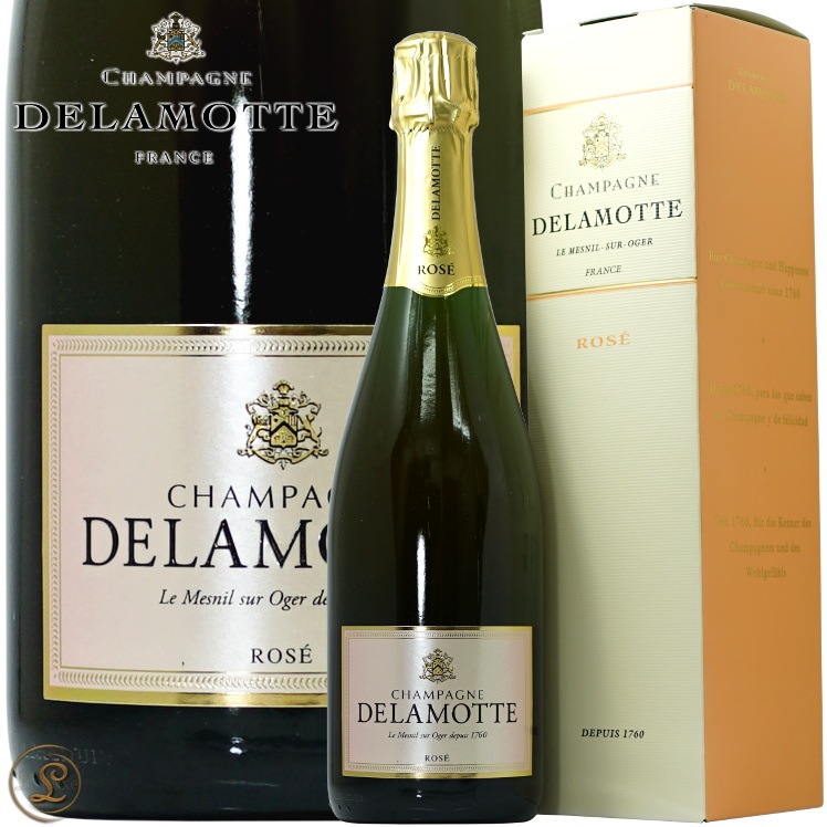 DELAMOTTE シャンパン ブリュット 750ml 2本セット 木箱入り