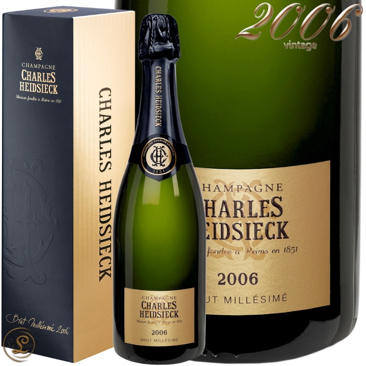 2006 ������ ���ɥ��å� �֥��å� ������ơ��� ������ ���եȥܥå��� �����ѥ� �� �ɸ� 750mlCharles Heidsieck Brut Vintage Gift Box