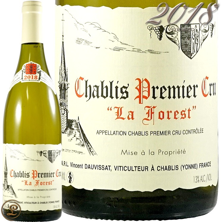 2018 ֥ ץߥ   ե 󥵥 ɡ 磻 ɸ 750ml Vincent Dauvissat Chablis 1er Cru La Foret