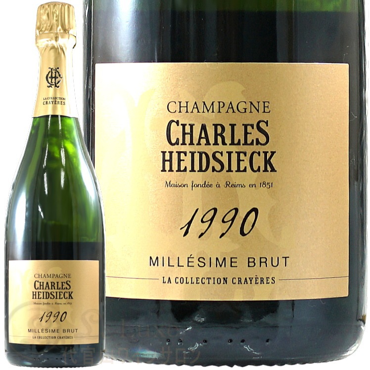 1990 �� ���쥤������ ������ ���ɥ��å� ���ե� �ܥå��� �����ѥ� �� �ɸ� 750ml Ȣ���� Charles Heidsieck La Collection Crayeres 