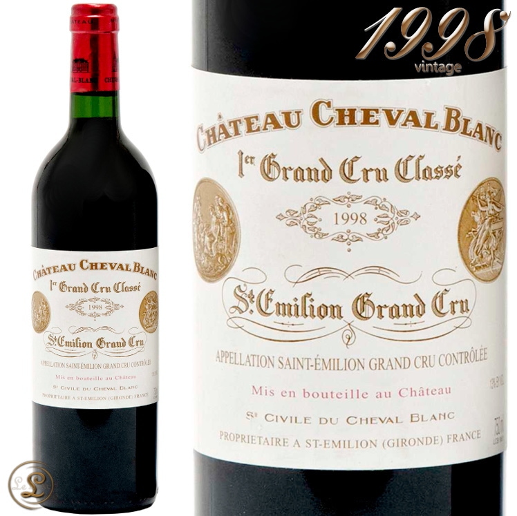 1998 ȡ  ֥ ֥磻 ɸ 750ml Saint Emilion 1er Grand Cru Classe A Ch. Cheval Blanc