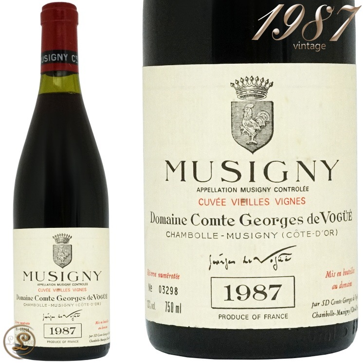 1987 ミュジニー ヴィエイユ ヴィーニュ グラン クリュ コント