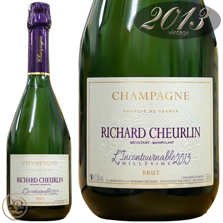 2013 ֥å 󥳥ȥʡ֥ ꥷ㡼   ѡ˥ ˢ ɸ  750ml Richard Cheurlin Brut l'Incontournable Millesime