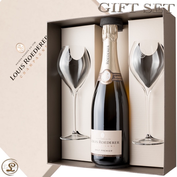 LOUIS ROEDERER シャンパン/グラスセット ルイ ロデレール