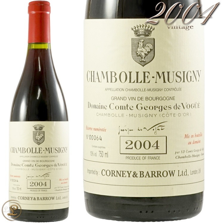 2004 ܡ ߥ奸ˡ  른  奨 corney&barrow٥  ֥磻 ɸ 750ml Comte Georges de Vogue Chambolle Musigny