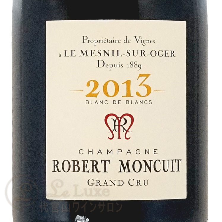 2013 ����� ����� �֥�� �� �֥�� �ߥ쥸��  ���١��� ��󥭥奤 ������ �����ѥ� �ɸ� �� 750ml Robert Moncuit Blanc de Blancs Millesime Grand Cru