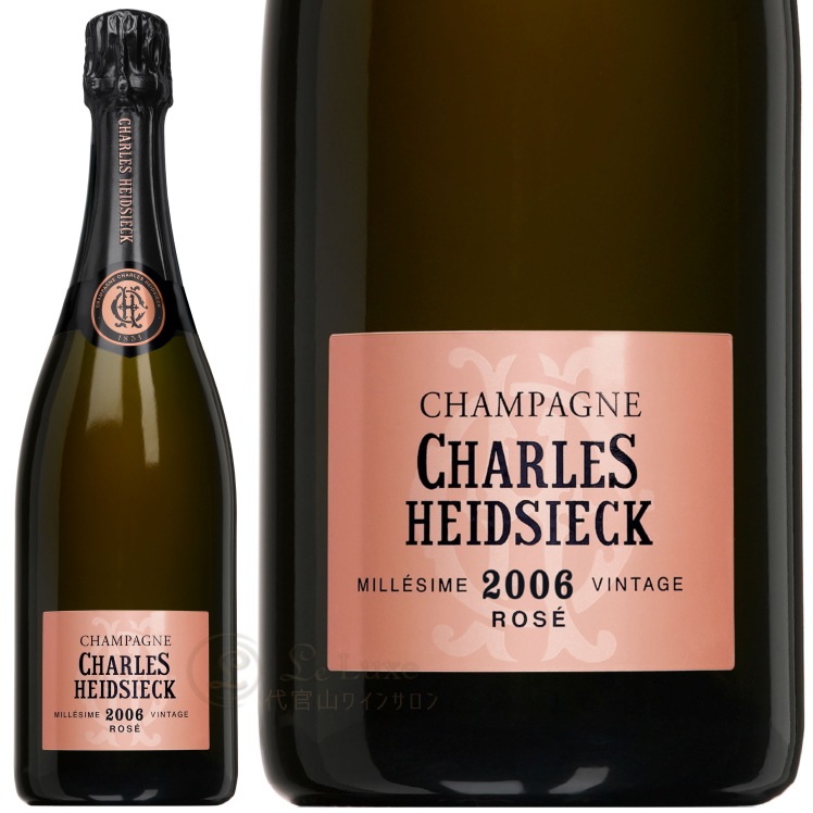 ������ ���ɥ��å�  ���� ������ơ��� 2006 Ȣ����<br>�����ѥ� ROSE ˢ �ɸ� 750ml<br><br>Charles Heidsieck Rose Millesime NV BOX