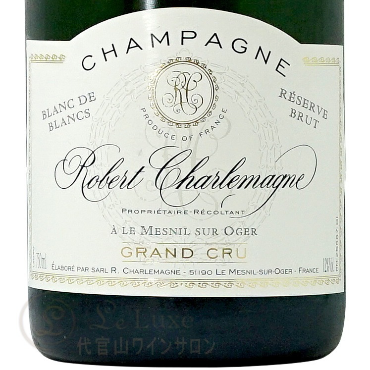 NV �֥��å� �쥼��� �֥�� �� �֥�� ����� ����� ���١��� ������ޡ��˥� ������ �� ˢ 750ml Robert Charlemagne Brut Reserve Blanc de Blancs Grand Cru