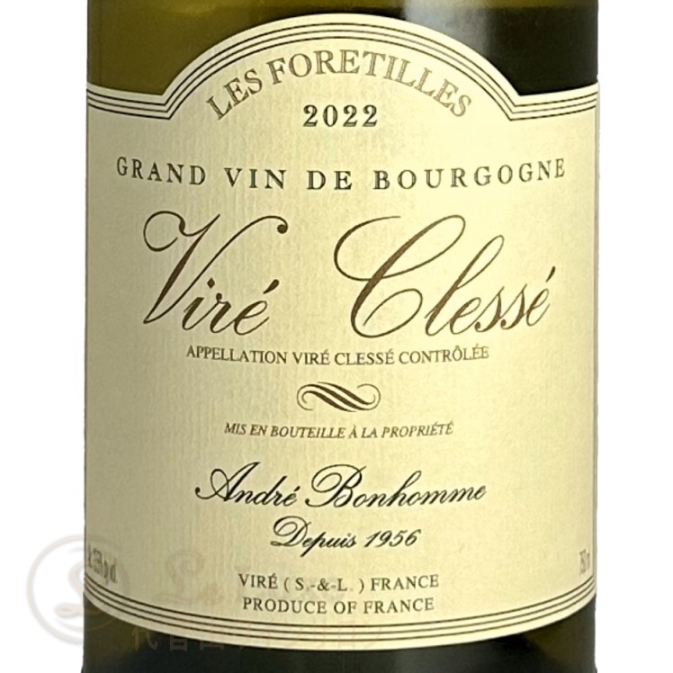 2022 ������ ����å� �� �ե���ƥ����� ����ɥ� �ܥΡ��� ������ ��磻�� �ɸ� 750ml Andre Bonhomme Vire Clesse Les Foretilles