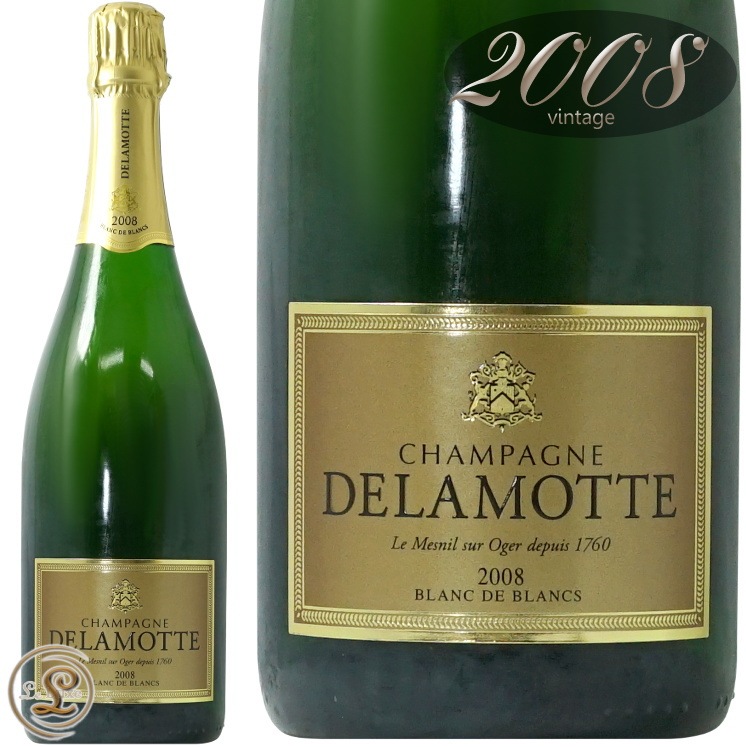 2008 ֥å ֥  ֥ ߥ쥸 ɥå ѥ ɸ  750ml Delamotte Brut Blanc de Blancs Millesime 