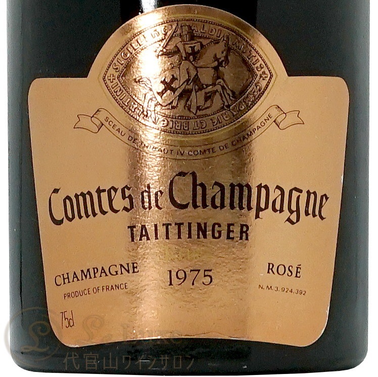 1975 ����� �� �����ѡ��˥� ���� �ƥ��󥸥� �ż� �����ѥ� ROSE �ɸ� 750ml Taittinger Comtes de Champagne Rose
