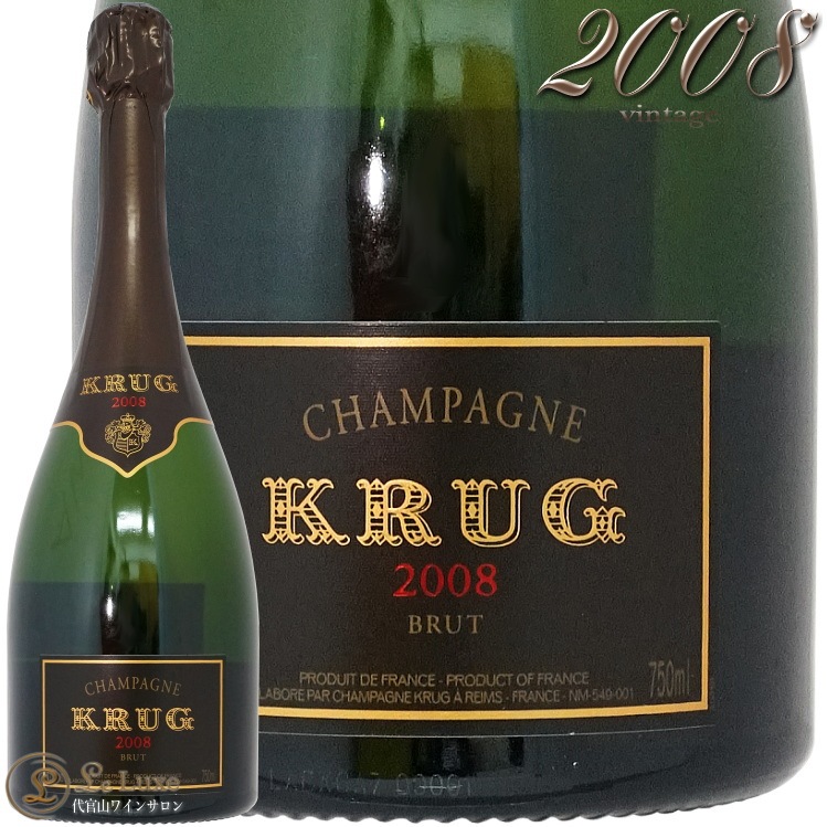 2008 ������ơ��� �����å� �����ѥ� ˢ �� 750ml KRUG Vintage