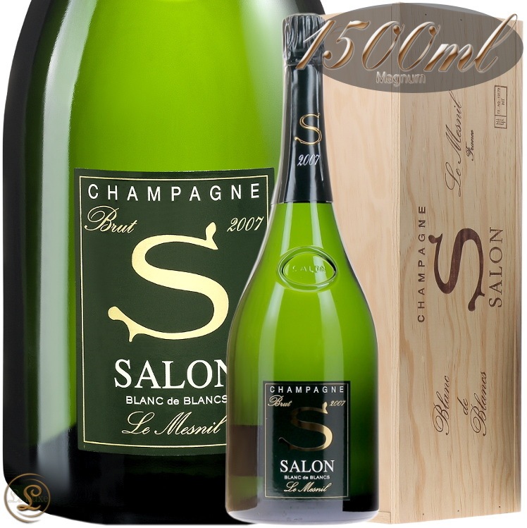 2007 �ޥ��ʥ� ������ �֥�� �� �֥�� �� ��˥� �֥��å� �������S �����ѥ� �ɸ� �� 1500ml Champagne SALON Blanc de Blancs Le MesnilCuvee S magnum