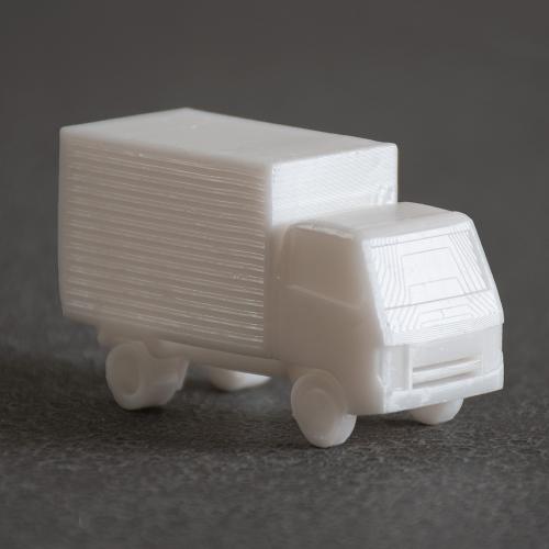 レモン 自動車模型 2tアルミバントラック 1/100