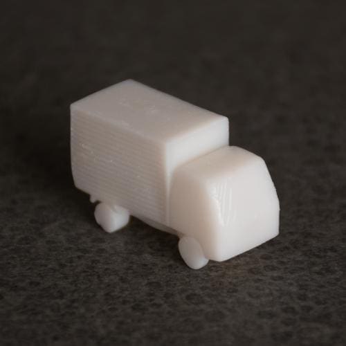 レモン 自動車模型 2tアルミバントラック 1/200