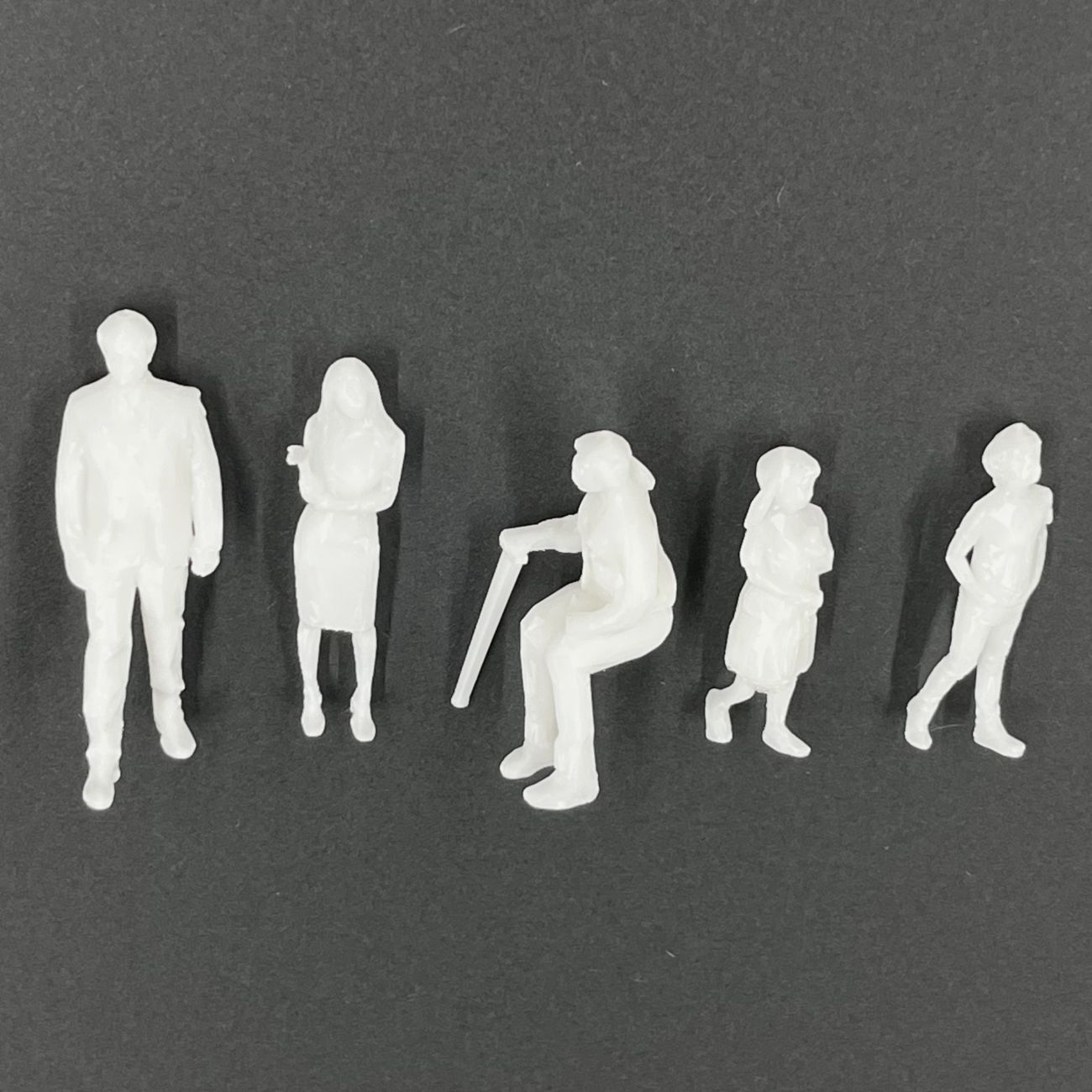 プラストラクト人物模型 シルエット | 建築模型材料,家具・人の表現