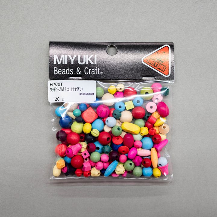 MIYUKI ウッドビーズ ミックス (ツヤ消し) 約20g H700T