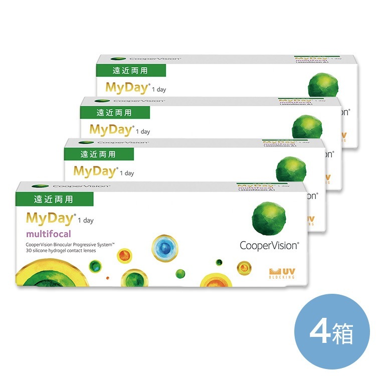 マイデイマルチフォーカル(遠近両用) 4箱　　両眼2ヶ月分