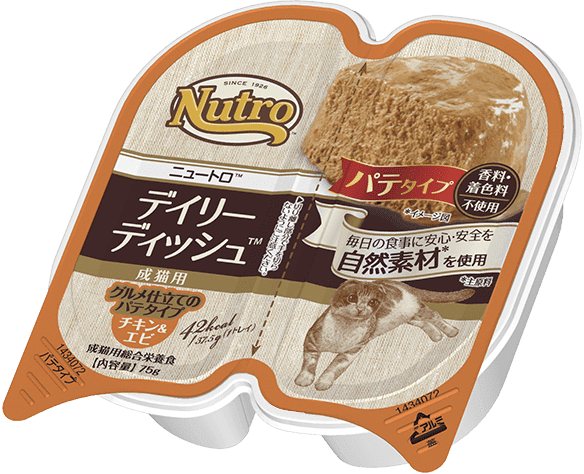 ニュートロ　デイリーディッシュ　チキン&エビ　48個 ニュートロ キャット デイリーディッシュ 成猫用 チキン＆エビ グルメ