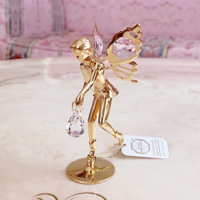 スワロフスキー　フェアリー　【キラキラ小物　インテリア雑貨　置物　ギフト　プレゼント　お祝い　プリンセス】