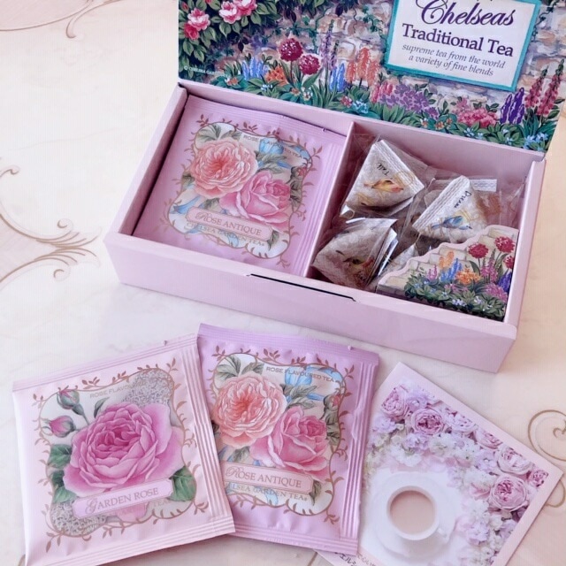 チェルシーガーデンティー　ローズティーギフト　６袋＋シュガー１０個　【薔薇雑貨　ローズ　紅茶　ギフト　プレゼント　薔薇の紅茶】