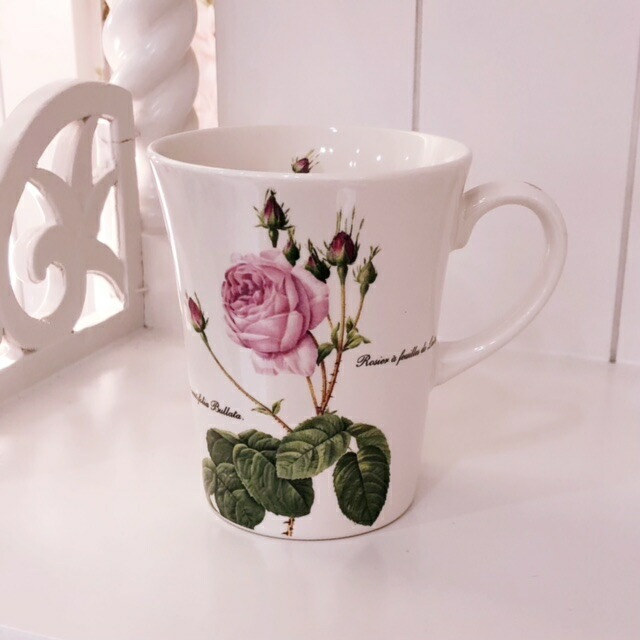 ルドゥーテ　マグカップ　【薔薇雑貨　ローズ雑貨　ティーカップ　食器　グラス　小物入れ　箱　プレゼント　贈答品】