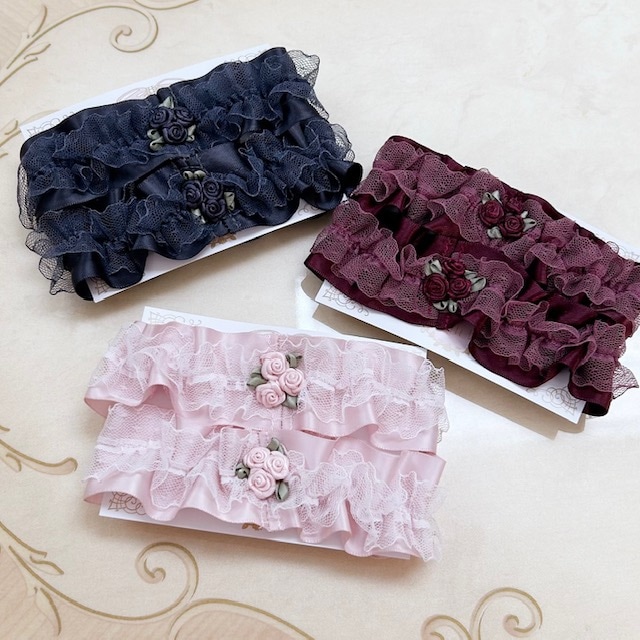 【メール便可】エリーゼアームバンド　日本製　【薔薇雑貨　ローズ雑貨　アームバンド　シュシュ　ヘアアクセサリー　母の日　ギフト】