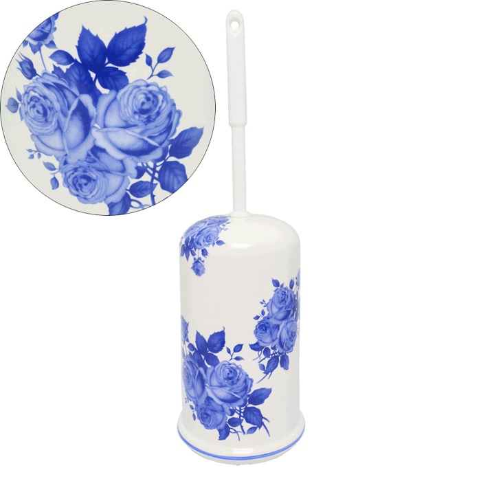 陶器トイレブラシ　ロイヤルアーデン　【薔薇雑貨　ローズ雑貨　サニタリーグッズ　お掃除　トイレタリー】