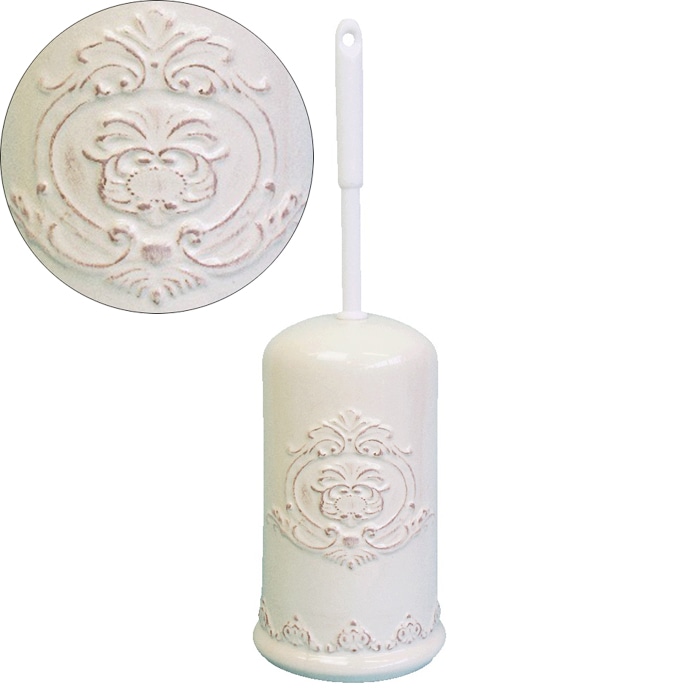 陶器トイレブラシ　ロイヤルアーデン　【薔薇雑貨　ローズ雑貨　サニタリーグッズ　お掃除　トイレタリー】