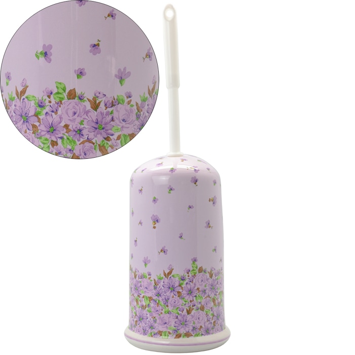 陶器トイレブラシ　ロイヤルアーデン　【薔薇雑貨　ローズ雑貨　サニタリーグッズ　お掃除　トイレタリー】