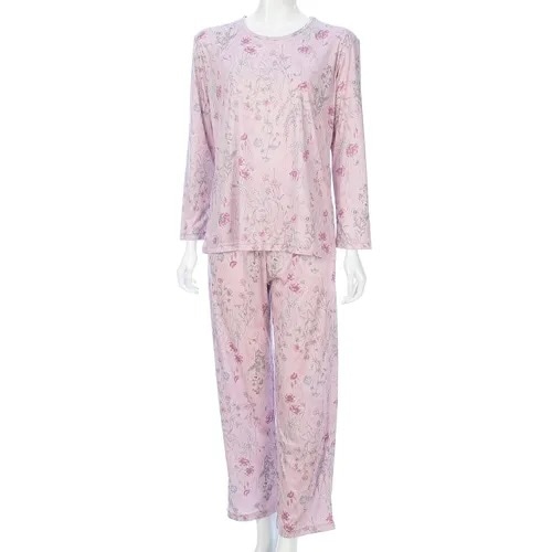 【メール便可】　巾着ポーチ付き　携帯パジャマ　【薔薇雑貨　ローズ　バラ　ナイトウェア　ルームウェア　旅行用　ギフト　プレゼント】