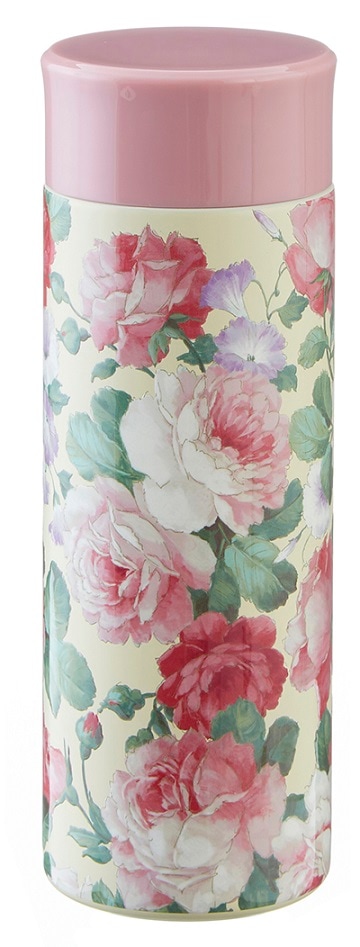 携帯まほうびん　スクリューボトル 　300ml　プリンスローズ　【薔薇雑貨　ローズ雑貨　水筒　魔法瓶　タンブラー　マグボトル】