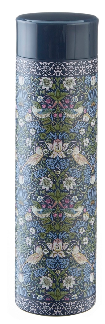 携帯まほうびん　スクリューボトル 　400ml　バード＆ストロベリー　【薔薇雑貨　ローズ雑貨　水筒　魔法瓶　タンブラー　マグボトル】