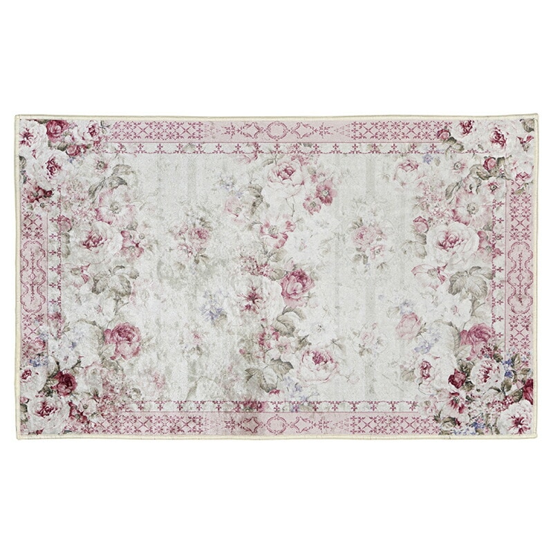 マルチマット　Sサイズ　５０×８０センチ　【薔薇雑貨　玄関マット　ルームマット　キッチンマット　薔薇柄マット　ラグマット　敷物】