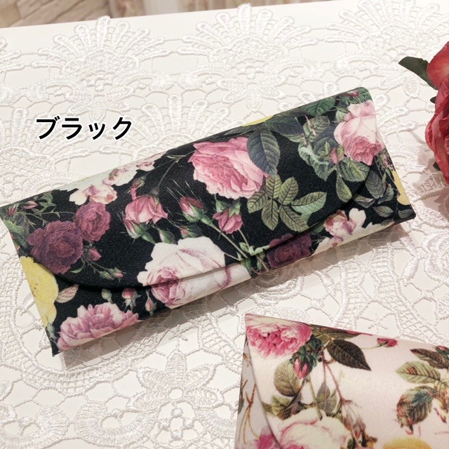 ルドゥーテフレンチ　メガネケース　【薔薇雑貨　眼鏡ケース　グラスケース　小物入れ　収納　コンパクトサイズ】