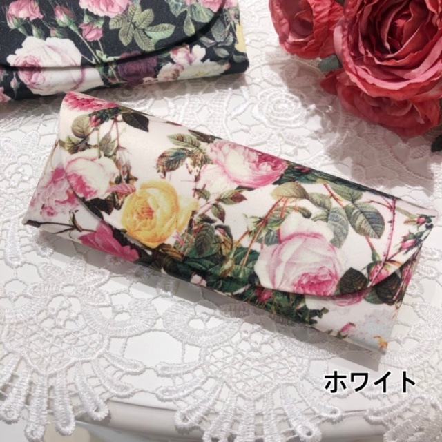 ルドゥーテフレンチ　メガネケース　【薔薇雑貨　眼鏡ケース　グラスケース　小物入れ　収納　コンパクトサイズ】