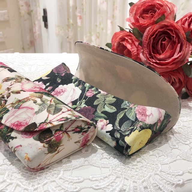 ルドゥーテフレンチ　メガネケース　【薔薇雑貨　眼鏡ケース　グラスケース　小物入れ　収納　コンパクトサイズ】
