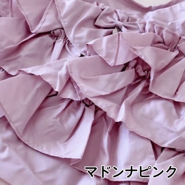 【メール便可】フリルエコバッグＬ　【薔薇雑貨　リボン　ロココ　プリンセス　サブバッグ　携帯バッグ　軽量　ショッピングバッグ　ポーチ】